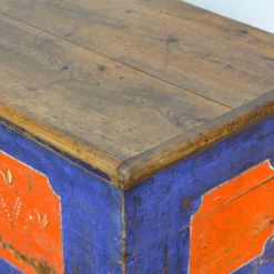Coffret de mariage d'art populaire, daté de 1901