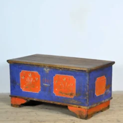 Coffret de mariage d'art populaire, daté de 1901