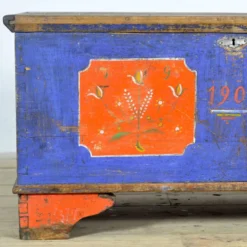Coffret de mariage d'art populaire, daté de 1901