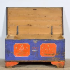 Coffret de mariage d'art populaire, daté de 1901