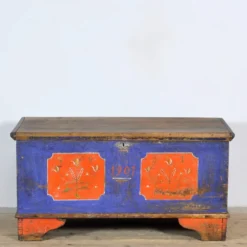 Coffret de mariage d'art populaire, daté de 1901