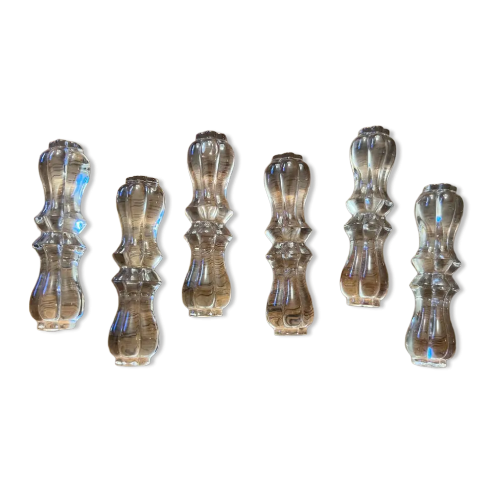 Coffret de 6 porte-couteau en cristal