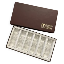 Coffret de 6 porte-couteau en cristal