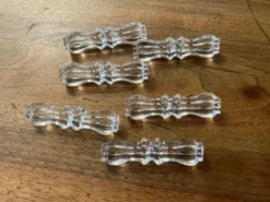 Coffret de 6 porte-couteau en cristal