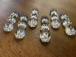 Coffret de 6 porte-couteau en cristal