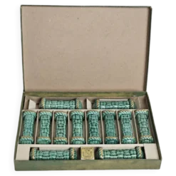 Coffret de 12 porte-couteaux Digoin Sarreguemines France