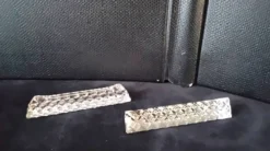 Coffret de 10 porte couteaux en cristal au plomb forme triangulaire