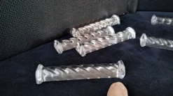 Coffret de 6 porte couteaux en cristal de Hongrie