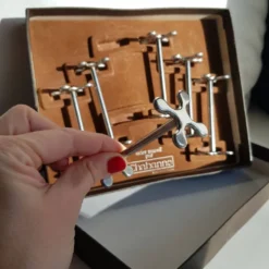 Coffret de 6 porte-couteaux en inox Chabanne dans sa boîte d'origine.