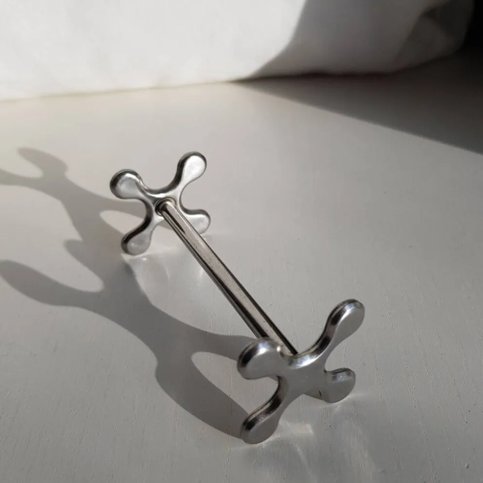 Coffret de 6 porte-couteaux en inox Chabanne dans sa boîte d'origine.