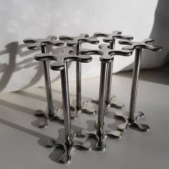 Coffret de 6 porte-couteaux en inox Chabanne dans sa boîte d'origine.