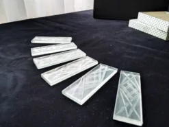 Coffret de 6 porte couteaux en Plexiglass Style Art Déco