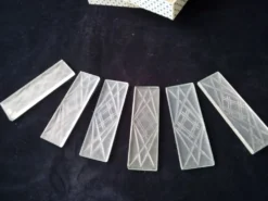 Coffret de 6 porte couteaux en Plexiglass Style Art Déco