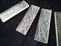 Coffret de 6 porte couteaux en Plexiglass Style Art Déco