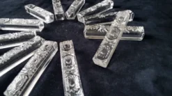 Coffret de 12 porte couteaux rectangulaire Cristal au Plomb