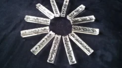 Coffret de 12 porte couteaux rectangulaire Cristal au Plomb