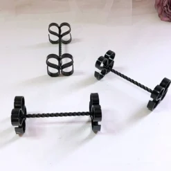 Coffret de 12 porte-couverts fer forgé