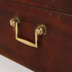 Coffret de voyage ancien en noyer, nécessaire d’écriture, Italie, XIXe siècle