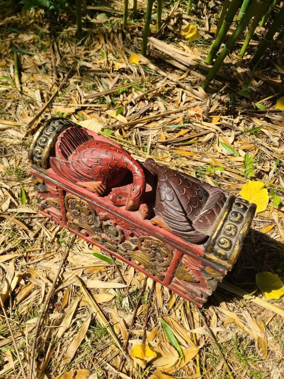 Coffret en bois sculpté balinais