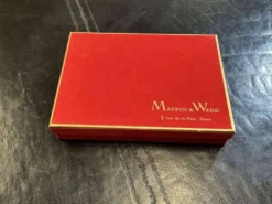 Coffret Mappin and Webb de 12 fourchettes à huitres en métal argenté