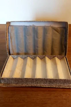 Coffret 6 porte-couteaux cristal daum 1960