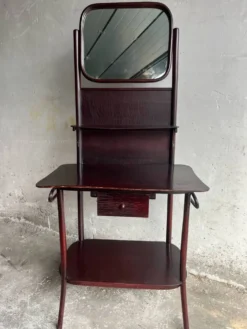 Coiffeuse ancienne Art déco avec miroir, années 1930