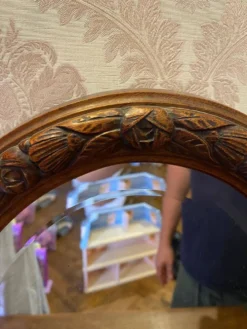 Coiffeuse ancienne en bois sculpté – style Henri II / néo-Renaissance