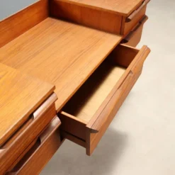 Coiffeuse anglaise vintage avec tiroirs des années 1960