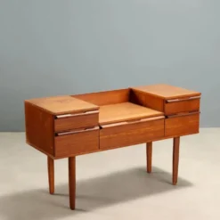 Coiffeuse anglaise vintage avec tiroirs des années 1960