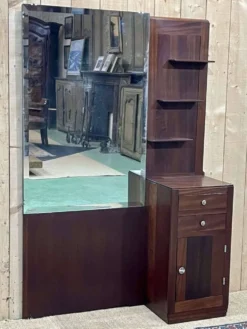 Coiffeuse Art déco des années 1930 en acajou