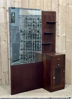 Coiffeuse Art déco des années 1930 en acajou