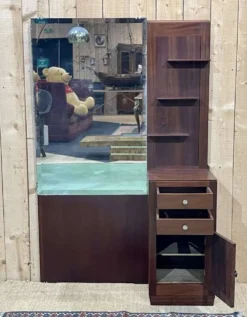 Coiffeuse Art déco des années 1930 en acajou