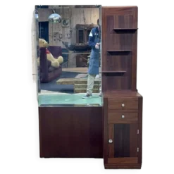 Coiffeuse Art déco des années 1930 en acajou