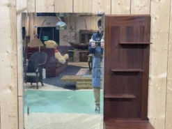 Coiffeuse Art déco des années 1930 en acajou