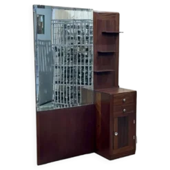 Coiffeuse Art déco des années 1930 en acajou