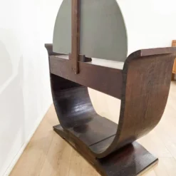 Coiffeuse Art Déco en bois massif des années 1930