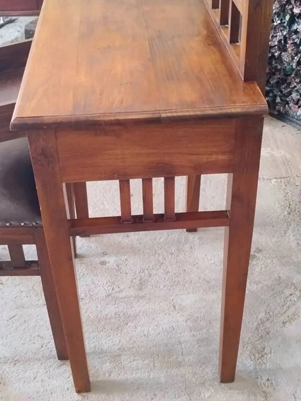 Coiffeuse Art déco et son tabouret assorti, 1930-1940