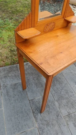 Coiffeuse art déco miroir biseauté