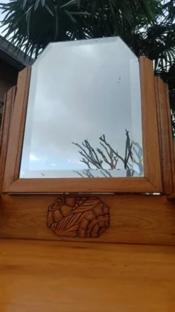 Coiffeuse art déco miroir biseauté