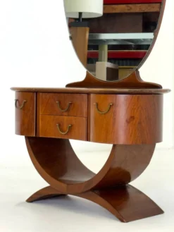 Coiffeuse Art Déco par A A Patijn pour Zijlstra Joure des années 1930