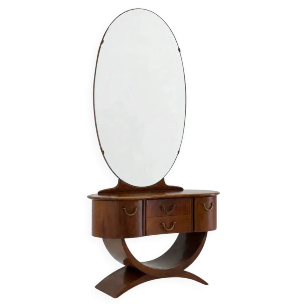 Coiffeuse Art Déco par A A Patijn pour Zijlstra Joure des années 1930