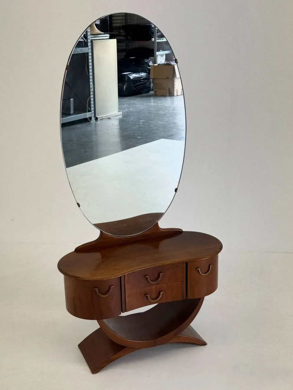 Coiffeuse Art Déco par A A Patijn pour Zijlstra Joure des années 1930