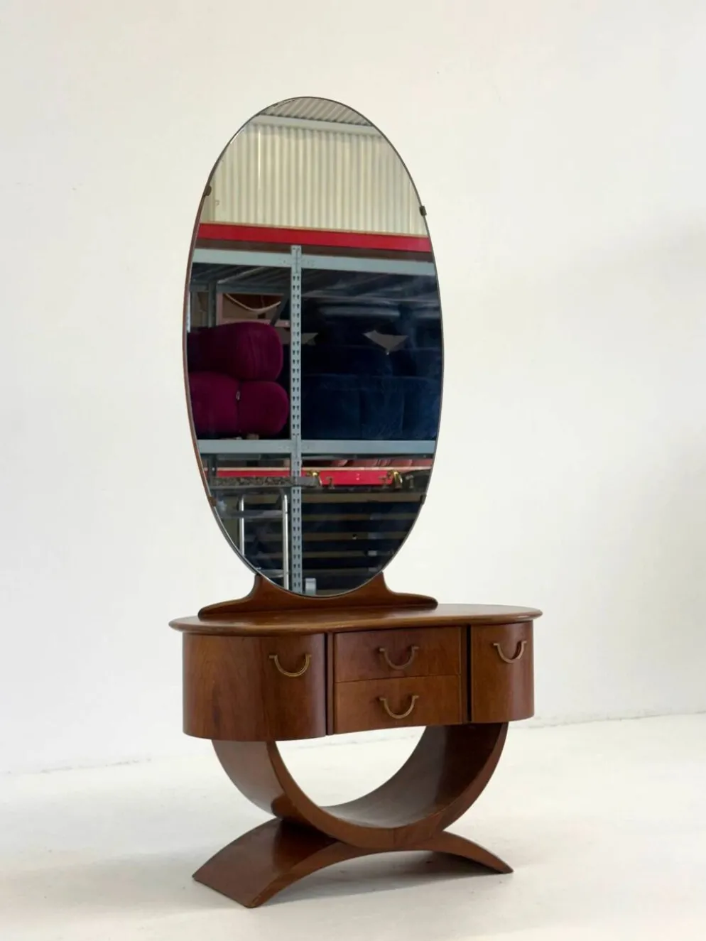 Coiffeuse Art Déco par A A Patijn pour Zijlstra Joure des années 1930