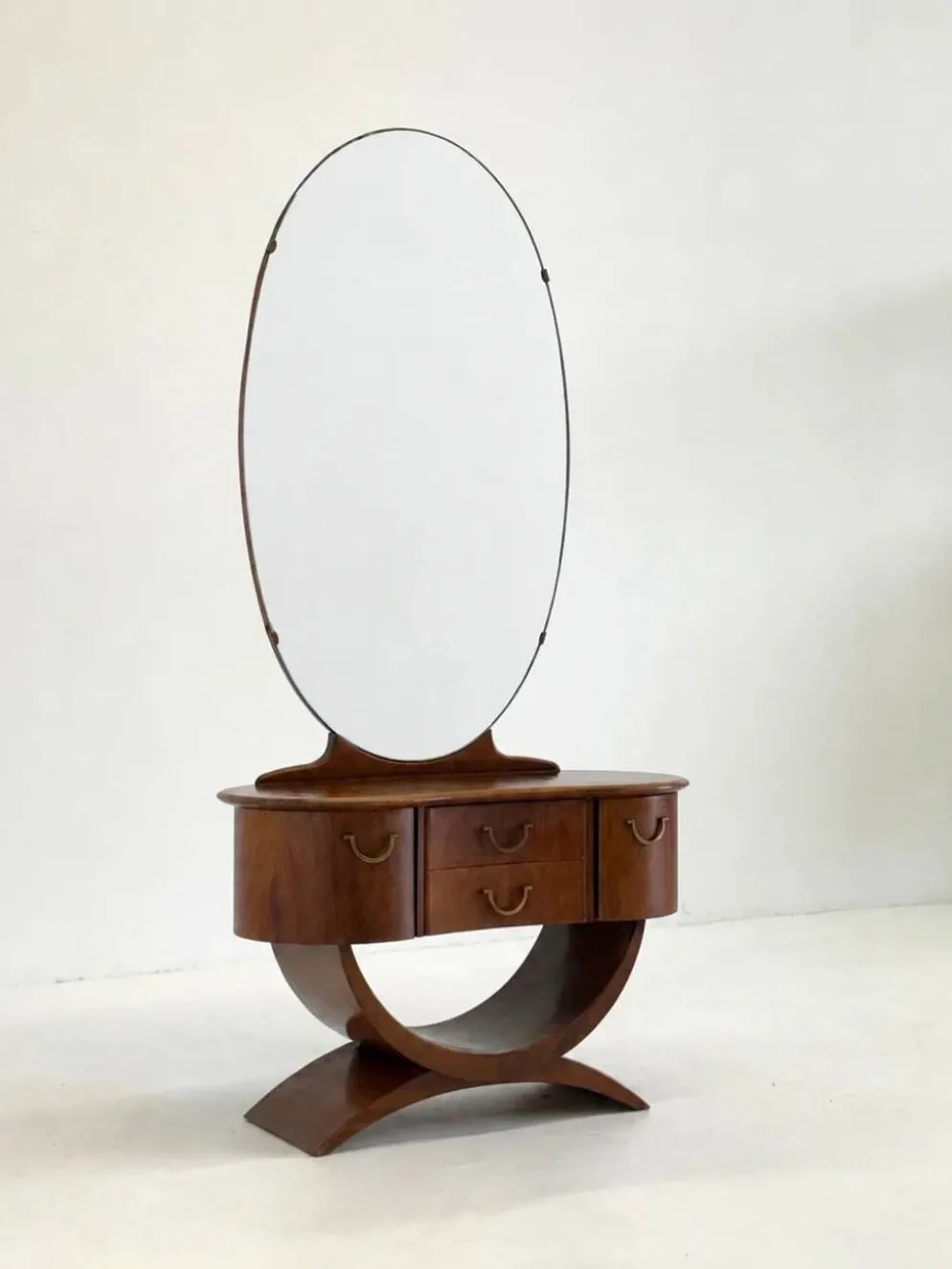 Coiffeuse Art Déco par A A Patijn pour Zijlstra Joure des années 1930