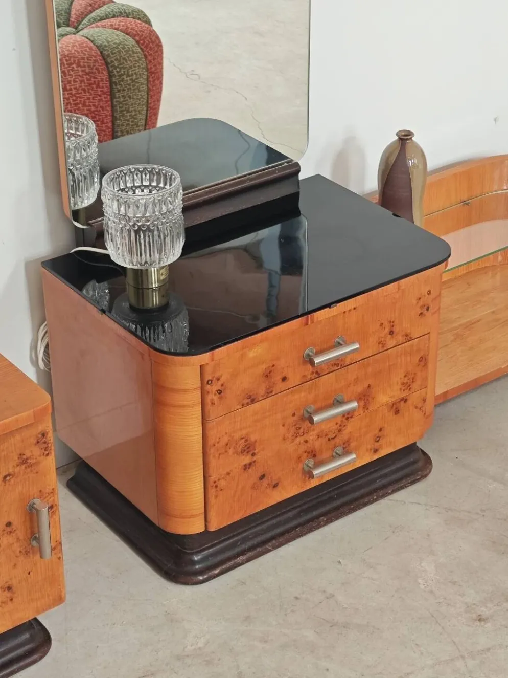 Coiffeuse Art déco par Jindrich Halabala pour Up Zavody 1950