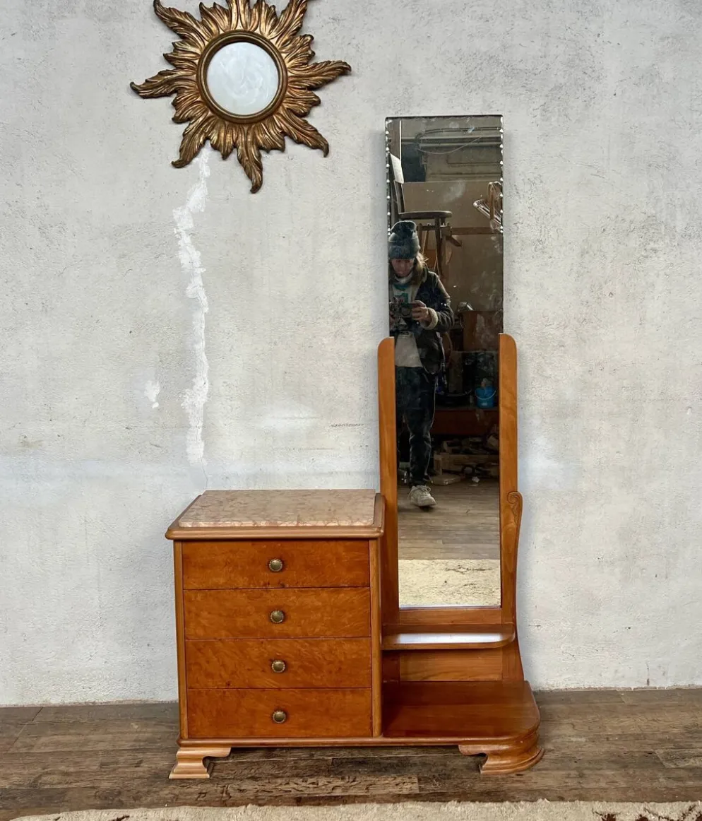 Coiffeuse Art Deco vintage