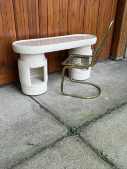 Coiffeuse avec chaise de Kecskemét Furniture, 1975, lot de 2