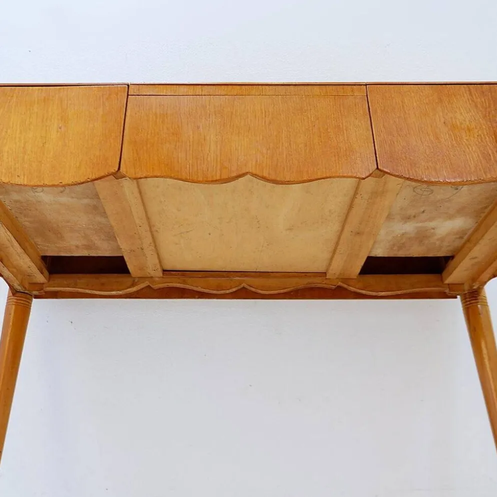 Coiffeuse avec miroir, abattant et tiroirs - 20ème siècle