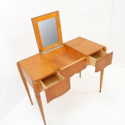 Coiffeuse avec miroir, abattant et tiroirs - 20ème siècle