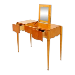 Coiffeuse avec miroir, abattant et tiroirs - 20ème siècle